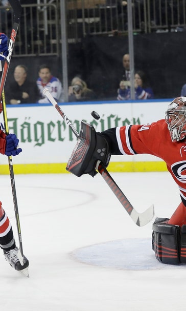 Hurricanes spoil Rangers’ Cup celebration with 3-0 victory